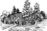 European Style House Plan - 5 Beds 3 Baths 3343 Sq/Ft Plan #312-461 
