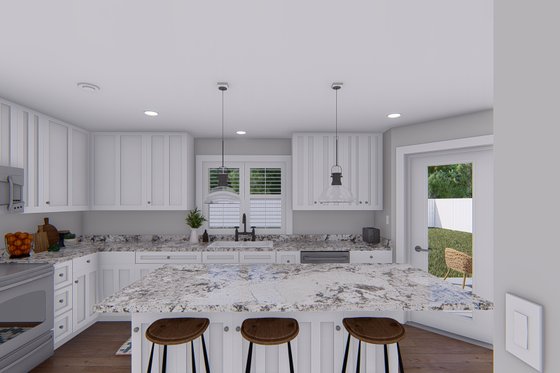 Interior - Kitchen for Traditional House Plan #1060-138 - 4 bed, 2.5 bath