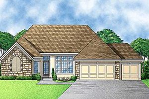 Traditional Exterior - Front Elevation Plan #67-248