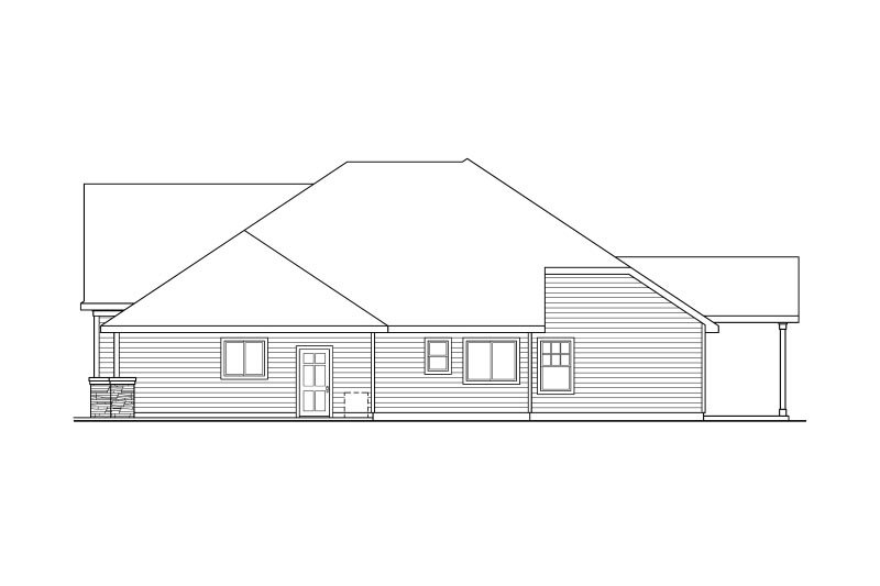Home Plan - Exterior - Other Elevation 1 for Craftsman House Plan #124-732 - 3 bed, 2.5 bath
