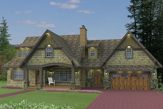 Craftsman style, Bungalow design, elevation