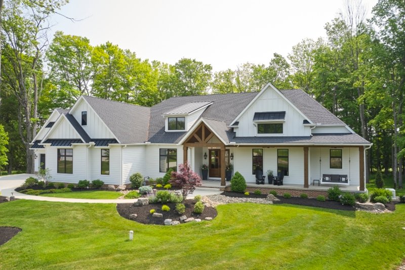 House Blueprint - Exterior - Front Elevation 2 for Craftsman House Plan #1089-35 - 3 bed, 2.5 bath