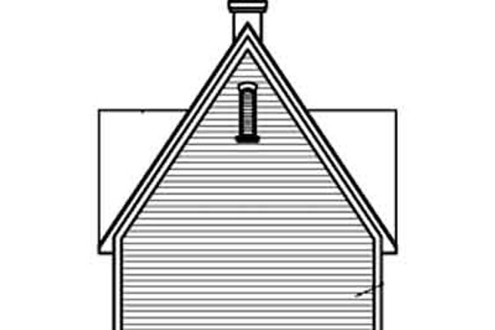 Exterior - Rear Elevation for Colonial House Plan #23-435, 0 bath
