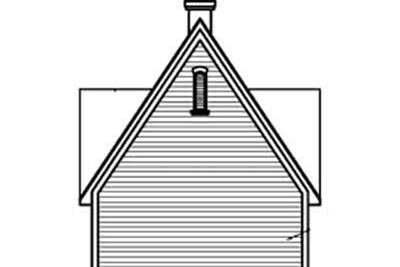 Home Plan - Exterior - Rear Elevation for Colonial House Plan #23-435, 0 bath