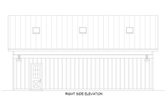 Exterior - Other Elevation 1 for Country House Plan #932-616, 0.5 bath