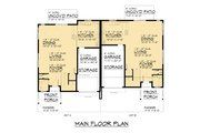 Contemporary Style House Plan - 6 Beds 4 Baths 3470 Sq/Ft Plan #1066-292 