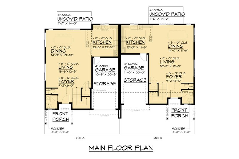 Dream House Plan - Floor Plan - Main Floor for Contemporary House Plan #1066-292 - 6 bed, 4 bath
