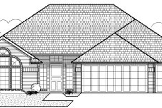 Exterior - Front Elevation for Traditional House Plan #65-217 - 3 bed, 2 bath