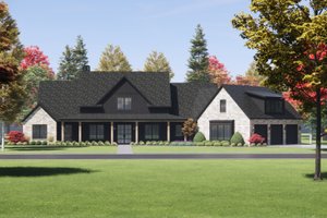 Home Plan - Farmhouse Exterior - Front Elevation Plan #1096-21