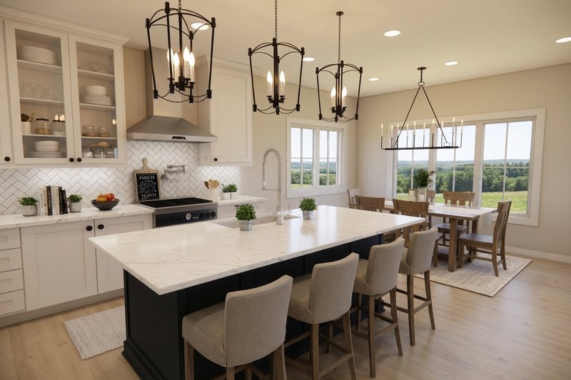 Architectural House Design - Interior - Kitchen 2 for Farmhouse House Plan #51-1519 - 3 bed, 2.5 bath