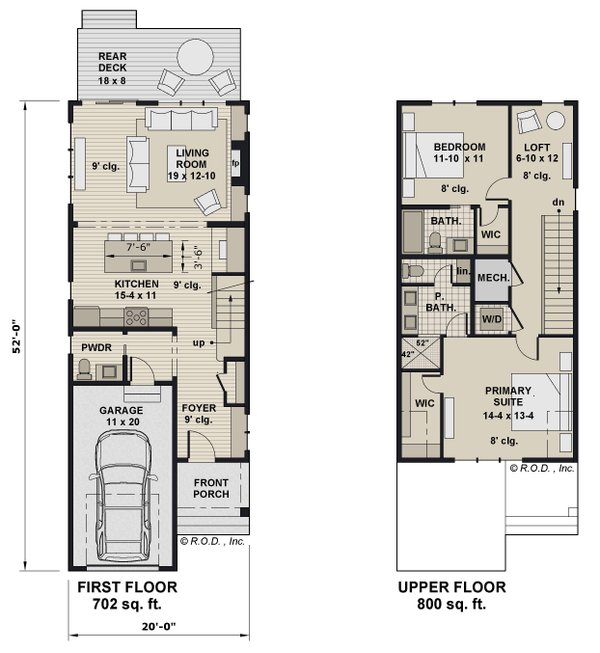 Modern Floor Plan - Main Floor Plan #51-1311