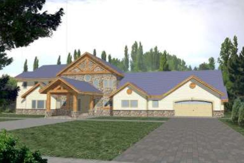 Dream House Plan - European Exterior - Front Elevation Plan #117-447