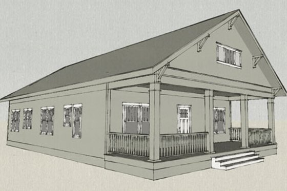 Exterior - Other Elevation for Craftsman House Plan #461-8 - 3 bed, 2.5 bath