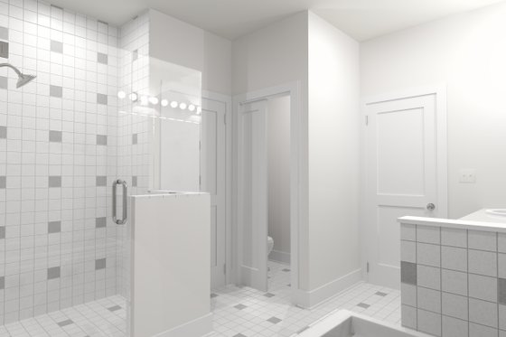 Interior - Master Bathroom for Craftsman House Plan #49-290 - 2 bed, 2 bath