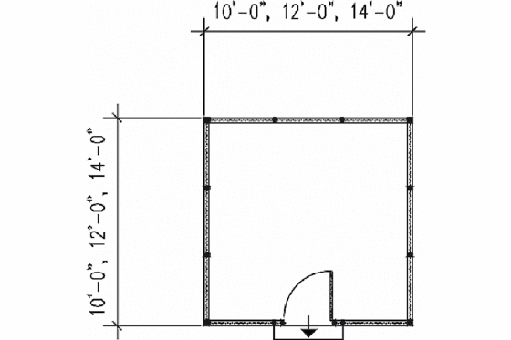 Floor Plan - Main Floor for Country House Plan #25-4214, 0 bath