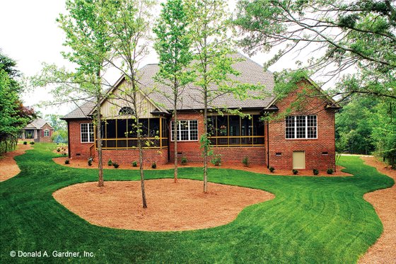 Exterior - Rear Elevation for Traditional House Plan #929-778 - 4 bed, 4.5 bath