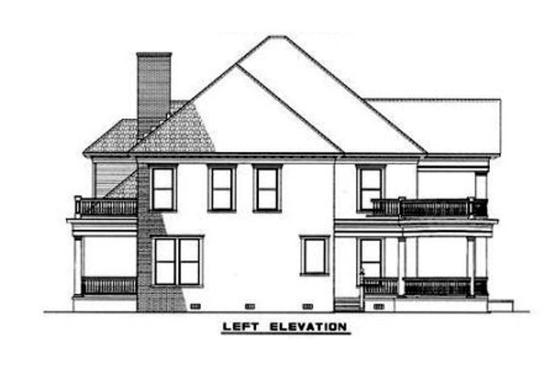 Dream House Plan - Exterior - Other Elevation for Southern House Plan #17-247 - 3 bed, 3.5 bath