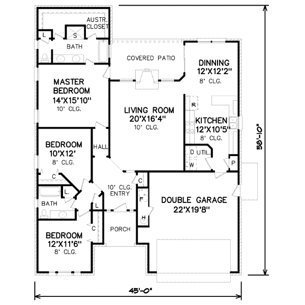 Traditional Floor Plan - Main Floor Plan #65-193