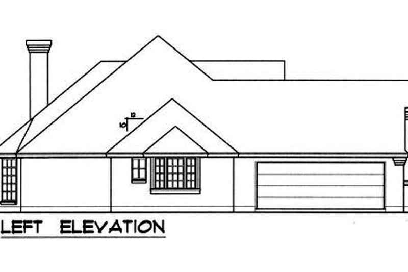 Architectural House Design - Exterior - Other Elevation for European House Plan #40-160 - 4 bed, 2 bath
