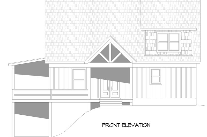 Architectural House Design - Exterior - Front Elevation 4 for Country House Plan #932-1301 - 3 bed, 2.5 bath