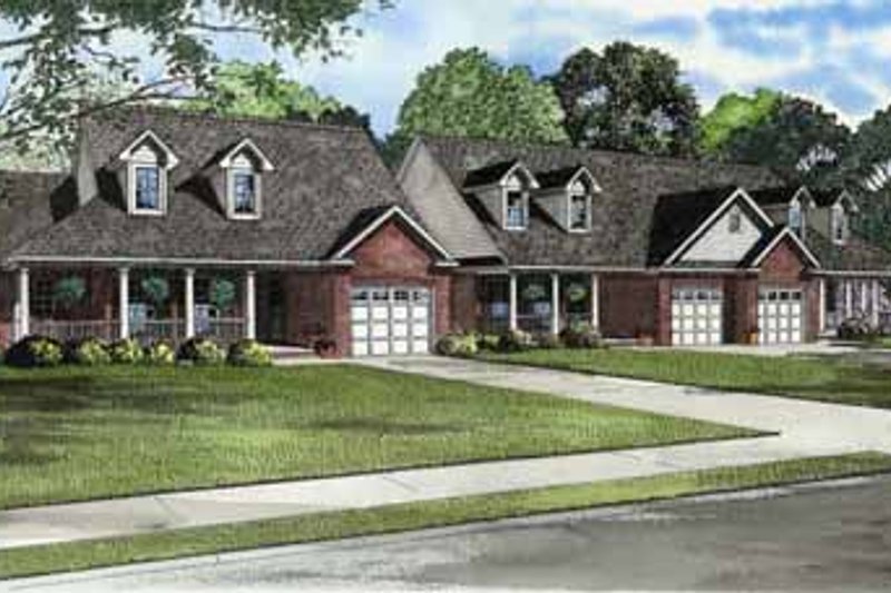 House Blueprint - Traditional Exterior - Front Elevation Plan #17-573