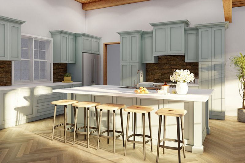 Architectural House Design - Interior - Kitchen for European House Plan #923-301 - 3 bed, 2.5 bath