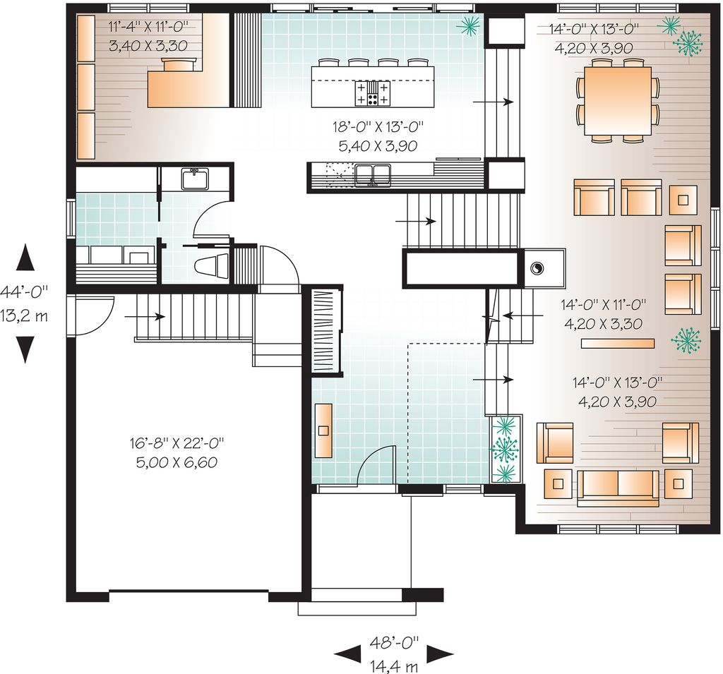 Modern Style House Plan 4 Beds 2 5 Baths 3198 Sq Ft Plan 23 2237 Eplans Com Modern Style House Plan 4 Beds 2 5 Baths 3198 Sq Ft Plan 23 2237 Eplans Com