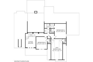 Floor Plan - Upper Floor for Traditional House Plan #927-1039 - 4 bed, 3 bath