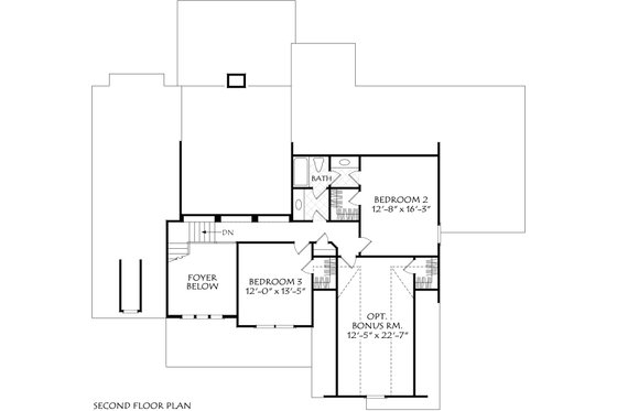 Floor Plan - Upper Floor for Traditional House Plan #927-1039 - 4 bed, 3 bath