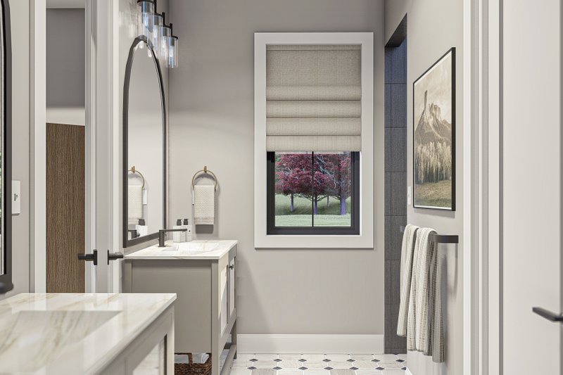 Home Plan - Interior - Bathroom for Barndominium House Plan #455-569 - 6 bed, 4.5 bath