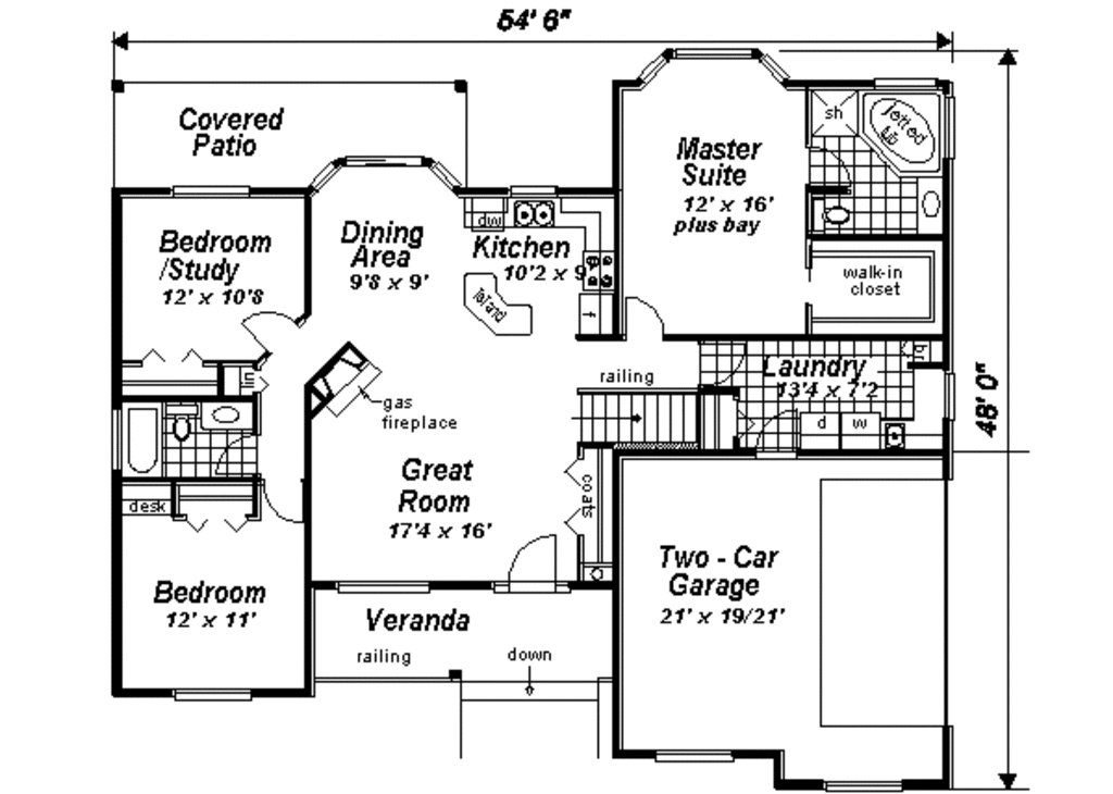 Ranch Style House Plan 3 Beds 2 Baths 1511 Sq Ft Plan 18 1057