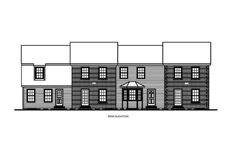 House Blueprint - Exterior - Front Elevation 6 for Modern House Plan #54-646 - 8 bed, 4 bath