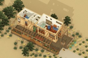 Exterior - Other Elevation for Contemporary House Plan #917-6 - 1 bed, 1 bath