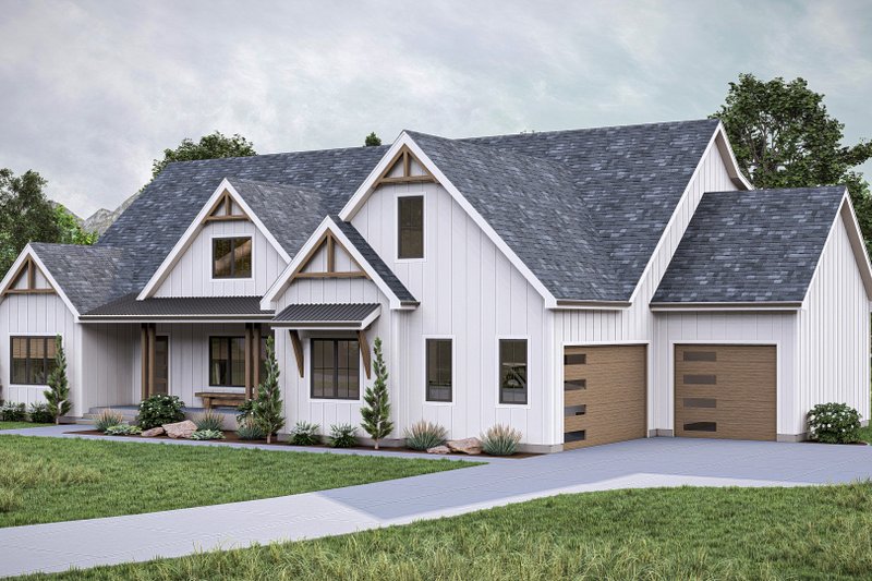 House Plan Design - Exterior - Other Elevation for Farmhouse House Plan #455-502 - 4 bed, 3 bath