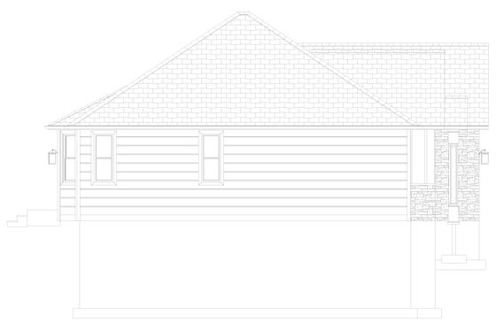 Exterior - Other Elevation 1 for Farmhouse House Plan #1060-218 - 3 bed, 2 bath