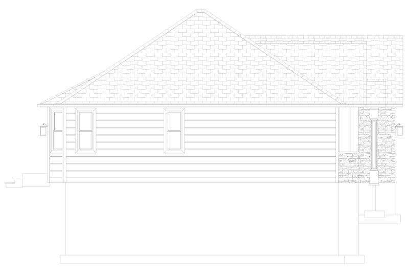 Home Plan - Exterior - Other Elevation 1 for Farmhouse House Plan #1060-218 - 3 bed, 2 bath