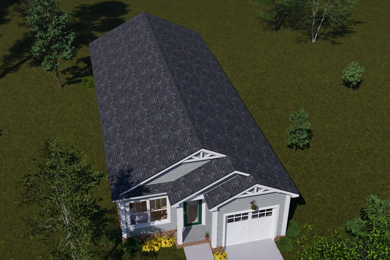 Home Plan - Exterior - Other Elevation 5 for Cottage House Plan #513-2474 - 3 bed, 2 bath