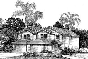Traditional Exterior - Front Elevation Plan #303-127