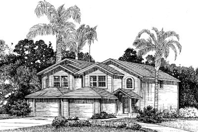 Traditional Style House Plan - 3 Beds 2.5 Baths 2778 Sq/Ft Plan #303-127