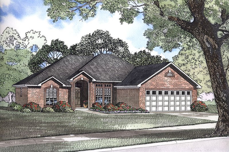 House Design - Traditional Exterior - Front Elevation Plan #17-1145