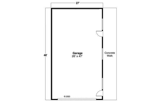 Home Plan - Craftsman Floor Plan - Main Floor Plan #124-1219