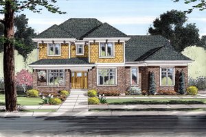 Traditional Exterior - Front Elevation Plan #46-521