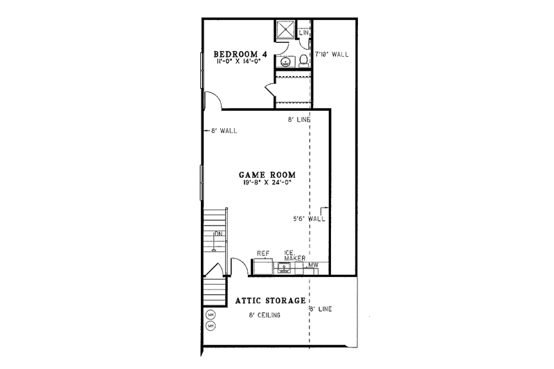 House Plan Design - Floor Plan - Upper Floor for Traditional House Plan #17-243 - 4 bed, 4 bath