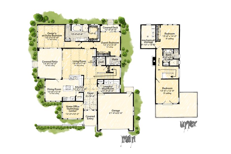 House Blueprint - Floor Plan - Other Floor for Contemporary House Plan #942-64 - 3 bed, 2.5 bath