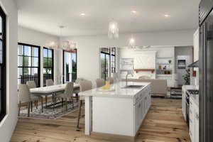 Interior - Kitchen 1 for Farmhouse House Plan #54-384 - 3 bed, 2 bath