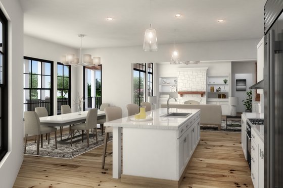 Interior - Kitchen 1 for Farmhouse House Plan #54-384 - 3 bed, 2 bath