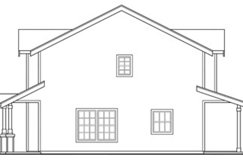 Home Plan - Exterior - Other Elevation 1 for Craftsman House Plan #124-812 - 4 bed, 3 bath