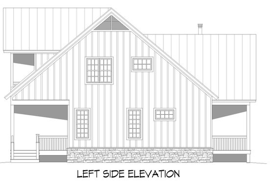 Exterior - Other Elevation for Country House Plan #932-650 - 3 bed, 3.5 bath