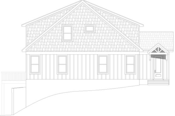 Exterior - Other Elevation for Country House Plan #932-659 - 3 bed, 4 bath