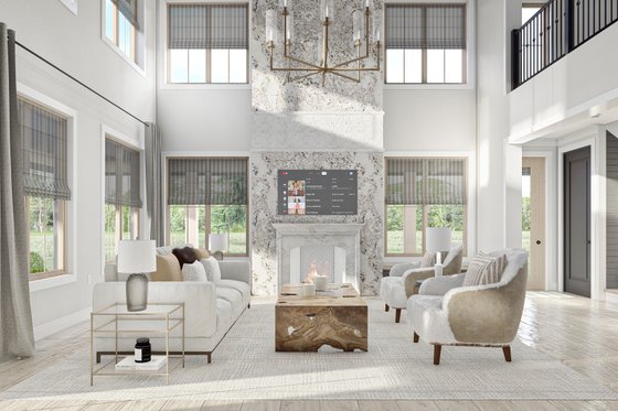 Interior - Family Room for Barndominium House Plan #455-243 - 4 bed, 2.5 bath